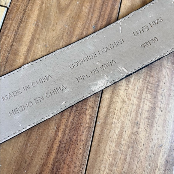 Worthington Vintage Wide Black Leather Belt Retro Statement - Picture 8 of 10